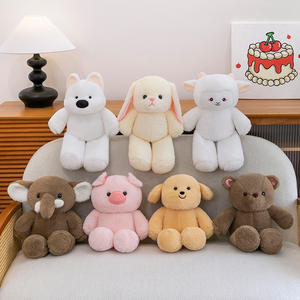 Simpatici cuccioli di peluche piccoli elefanti agnelli orsetti di peluche di peluche di cane di maiale coniglio coniglio morbido straccio bambola regali per bambini - Product Image 1