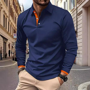 HEALY, Polo de manga larga con estilo para hombre de alta calidad, camisa informal para hombre, diseño informal ajustado, versátil para uso diario - Product Image 3
