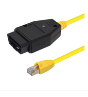 Câble de codage ENET pour interface de diagnostic Ethernet OBD2 ENET, connecteur à bouton, outil de données pour scanner ICOM série F, certifié FCC/CE