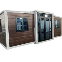 Casa Contenedor Plegable y Expandible de Alta Calidad, 2 Dormitorios, Diseño Multifuncional para Uso en Escuelas y Supermercados, 5 Años de Garantía