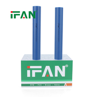 Système d'eau IFAN, tuyau d'eau en plastique PPR PN25, avec un bon prix d'usine, tuyau PPR bleu