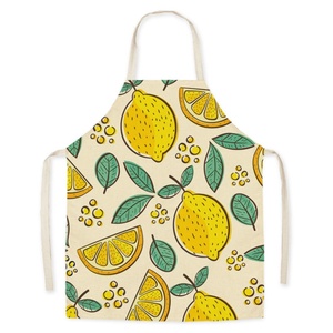 Tropical <b>Pineapple</b> Printed Sleeveless Reusable Polyester Fabric Waist Apron for Summer Cooking & Baking - Product Image 5