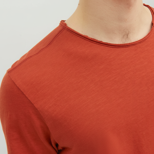 T-shirt Homme Col Rond Manches Courtes 2025 – Coupe Slim Respirante en Coton/Fibre de Bambou Écologique – Modèle Vierge de Haute Qualité - Product Image 1