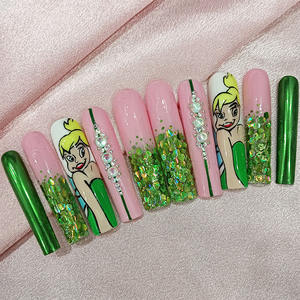 100% hecho a mano diseñador personalizado prensa en las <span class=keywords><strong>uñas</strong></span> Nuevo producto <span class=keywords><strong>de</strong></span> <span class=keywords><strong>uñas</strong></span> <span class=keywords><strong>de</strong></span> moda 2024 tipo <span class=keywords><strong>de</strong></span> lujo XXL - Product Image 2