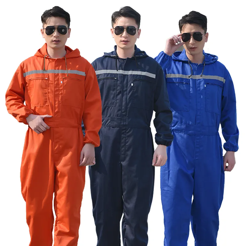 Uniforme de trabalho para conserto de carro, construção de fábrica, industrial, personalizado, manga longa, trabalhadores, uniforme de trabalho