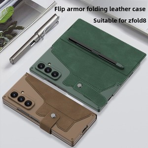 เคสโทรศัพท์รุ่นใหม่พร้อมช่องใส่ปากกา ฝาปิดแบบพับเก็บได้ ฟิล์มกันรอยในตัว ป้องกันการตกกระแทก เหมาะสำหรับโทรศัพท์ ZFold8 Ultra - Product Image 5