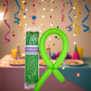 Party Love Latex <b>Balloons</b> 260 Green 3 Pcs Bag For Decoration - Product Image 2