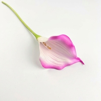 Fleur artificielle Calla Lily à toucher réel, tige unique, fausse lys, décoration de vase pour mariage, maison, table à manger