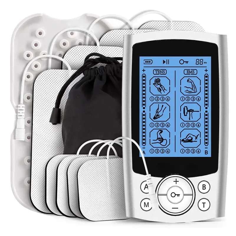 Sunmas 24 modalità Dual Channel TENS Machine Pulse Massage modalità stabile continua stimolatore muscolare TENS EMS Unit