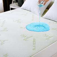 Protège-matelas imperméable en bambou rafraîchissant et respirant pour la maison, l'hôtel, l'hôpital, ajusté et extra profond