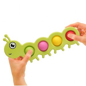 Juguete Sensorial Antiestrés con Forma de Cocodrilo, Oruga y Autobús Escolar, Juguete de Burbujas para Dedos, para Bebés, Niños y Adultos, Anti-Ansiedad - Product Image 1