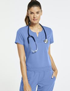 Divisa infermieristica da donna personalizzata all'ingrosso, top elasticizzato e traspirante in tela di alta qualità, per tutte le stagioni - Product Image 6