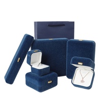Coffret Cadeau de Luxe en Velours pour Bijoux : Boîte à Bagues, Pendentifs, Bracelets et Colliers – 5 Couleurs – Vente en Gros – Emballage Professionnel pour Bijoux