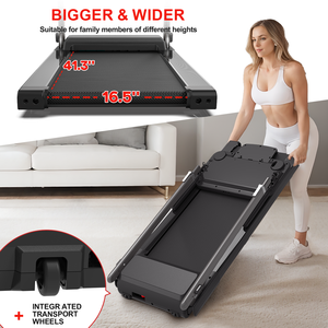 <span class=keywords><strong>Tapis</strong></span> <span class=keywords><strong>roulant</strong></span> électrique compact SHULI, <span class=keywords><strong>bureau</strong></span> de fitness portable, 3,5 CV, écran LED, fonction calories, support pour ordinateur portable pliable, 5 ans - Product Image 2