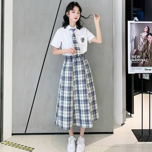 秋春カレッジスタイル中学校高校男の子と女の子JKロングスカートシャツ冬制服スーツ - Product Image 6