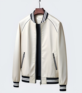 Chaqueta Varsity Clásica para Mujer, Transpirable, con Cierre, Informal, Estilo Béisbol, Universitaria, Corte Regular, para Invierno - Product Image 5