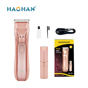 Haohan Nouveau 2 en 1 <span class=keywords><strong>Tondeuse</strong></span> pour hommes et femmes pour l'épilation des poils pubiens, des poils sous les aisselles et des poils du corps, recharge USB - Product Image 1