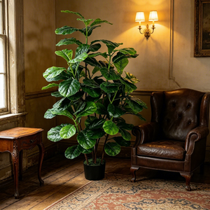 <span class=keywords><strong>Albero</strong></span> di <span class=keywords><strong>Ficus</strong></span> Lyrata Artificiale Realistico, Piante Artificiali Ecologiche per Decorazioni di Matrimoni, Eventi e Feste - Product Image 2