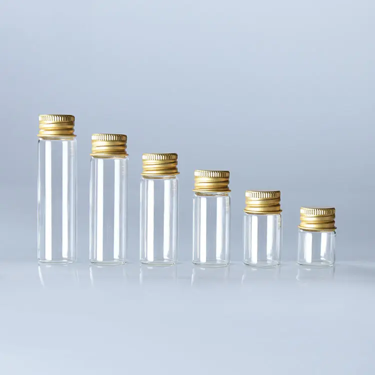 5ml 8ml 10ml 14ml 16ml 20ml clear brown glass medicine Lyophilized powder bottle / penicillin bottle with gold aluminum lid
