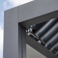 Pergola Bioclimatique Moderne en Aluminium à Lames Orientables, Abri Imperméable pour Patio Extérieur – Offre Spéciale