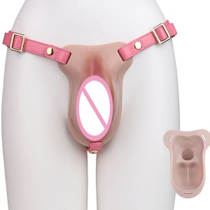 ORALSX Silicone Pussy Shape Penis Cover Pussy Packs Sissy Cross Dressing Realistic Vagina Sex <b>Toys</b> <b>for</b> <b>Men</b> - Product Image 1