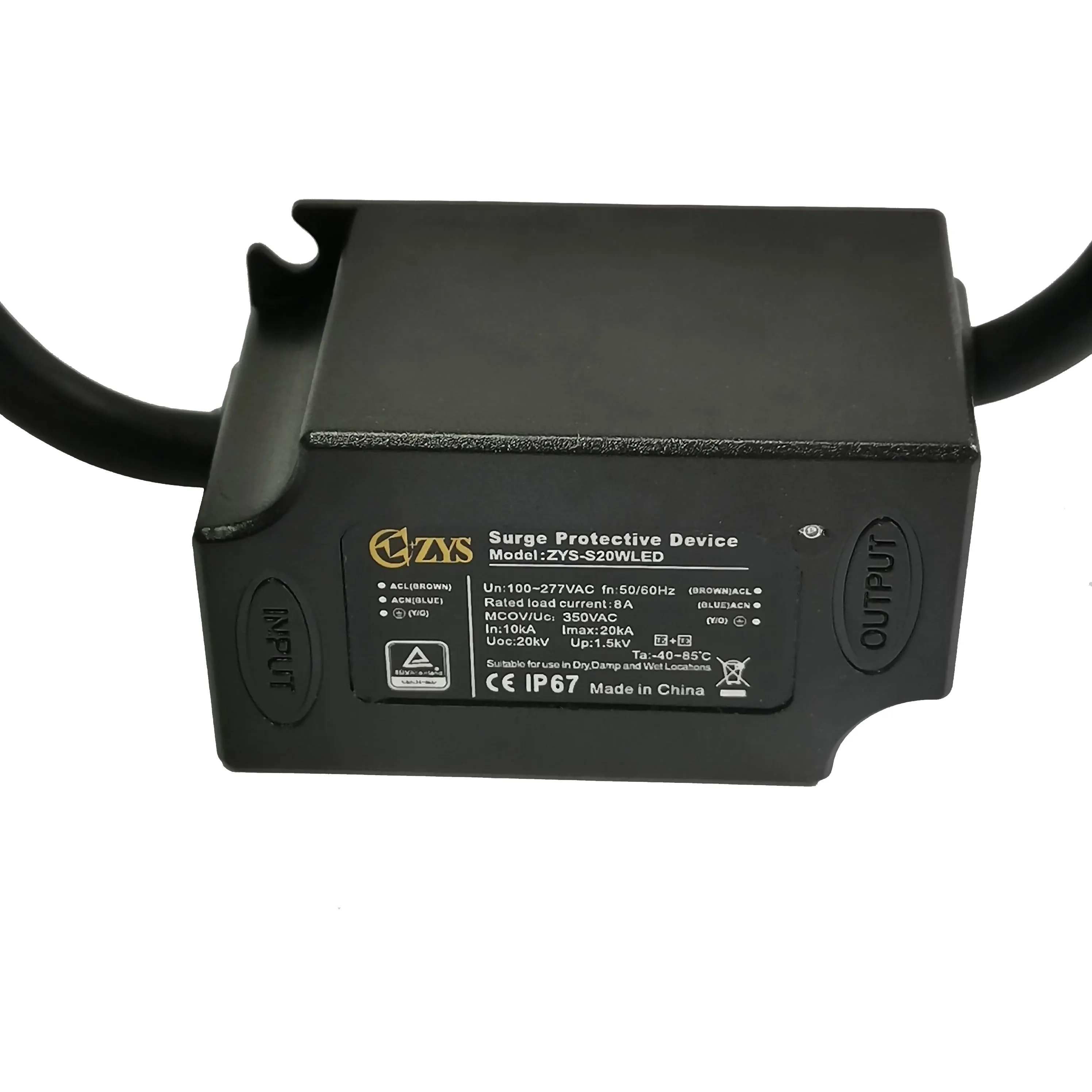 20kV 20kA Thunder Cable Protector Sleeve Series Connection Surge Protector 10kV LED Power Suppresors
