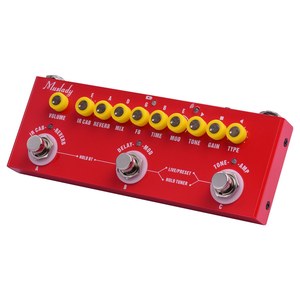 Muslady CUBE BABY <span class=keywords><strong>Pedal</strong></span> <span class=keywords><strong>de</strong></span> efectos combinados <span class=keywords><strong>de</strong></span> guitarra eléctrica multifuncional portátil Batería incorporada con grabación <span class=keywords><strong>de</strong></span> teléfono - Product Image 2