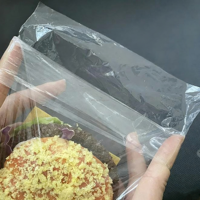 Sac à sandwich alimentaire en plastique transparent jetable personnalisé à rabat