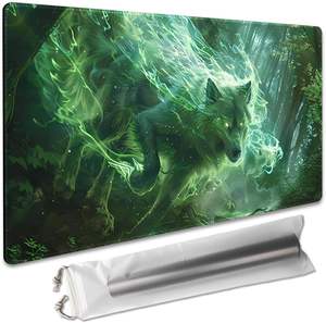 Tapete <span class=keywords><strong>de</strong></span> Juego Rectangular Premium <span class=keywords><strong>de</strong></span> 24x14 Pulgadas, Compatible con TCG, OCG, CCG, RPG, MTG, con Diseño <span class=keywords><strong>de</strong></span> Dragón, Tapete <span class=keywords><strong>de</strong></span> Escritorio - Product Image 5