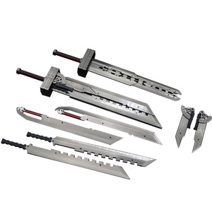 <span class=keywords><strong>Final</strong></span> <span class=keywords><strong>Fantasy</strong></span> VII Cloud Strife Assembler métal grande épée porte-clés métal épée jouets art 30CM de Chine fabricant - Product Image 1