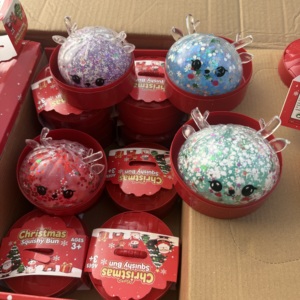 Jouets Squishy en forme de boulette scintillante de 8,5 cm / 3,4 pouces pour Halloween et Noël - Product Image 5