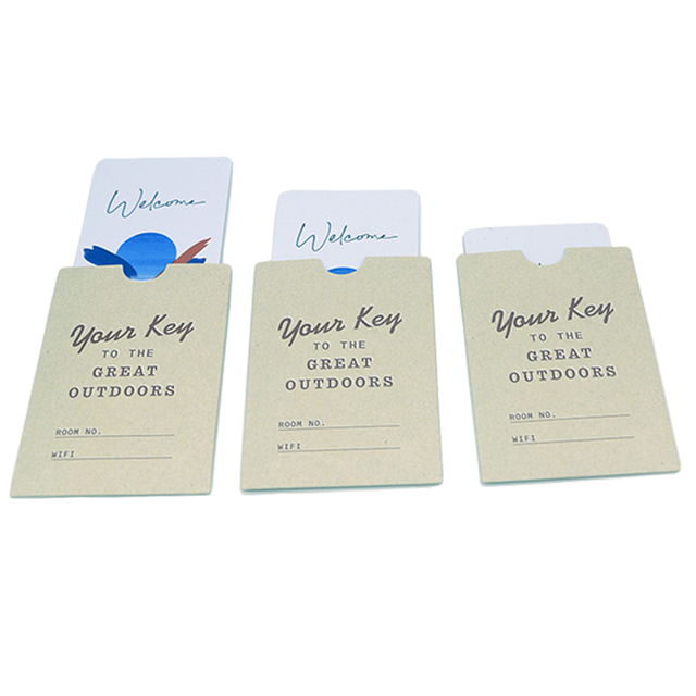 hotel key card sleeves: Durable & Customizable