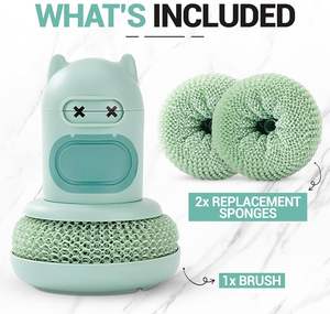 Cepillo de Limpieza Automático con Forma de Dibujo Animado, de Alta Calidad, con Mango, Accesorio de Cocina - Product Image 3