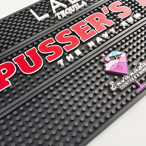 Branded Silicone PVC Pub Mat Rubber Bar Runner <b>Beer</b> Spill Pad Rail Mat Drip Tray Non Slip Service Mat <b>Table</b> Coaster - Product Image 6