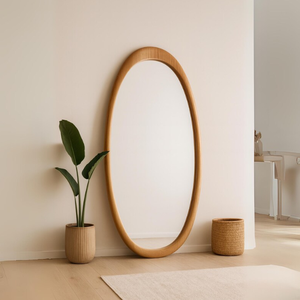 Espejo de pie de madera maciza tallada personalizado para el mercado de regalos de lujo: embalaje elegante y opciones de etiqueta privada para minoristas - Product Image 6