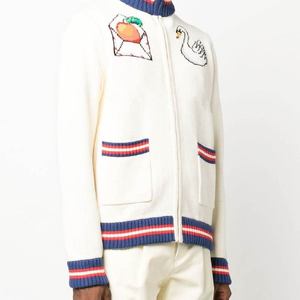 Áo len nam chất lượng cao, dáng rộng, tay dài, dệt kim, logo tùy chỉnh, mặc mùa đông - Product Image 3