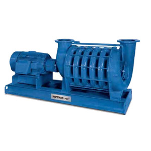 Souffleur centrifuge multi-étages Hoffman & Lamson à faible débit en fonte bleue 380V - Product Image 3