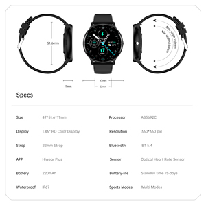 <span class=keywords><strong>Smartwatch</strong></span> C14 Pro 1.28 Pulgadas para Hombres Mujeres con Android iOS, Reloj Deportivo con Pulsera Inteligente - Product Image 6