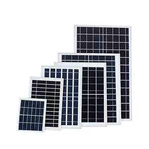 18V 6V Kích thước nhỏ Monocrystalline Bảng điều khiển năng lượng mặt trời 5W 10W 15W 20W 30W bảng điều khiển năng lượng mặt trời