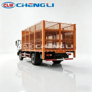 Camion de transport de bétail Howo 4x2 18t à 3 niveaux avec hayon hydraulique pour l'expédition en ferme porcine, modèle 2026, en promotion - Product Image 4