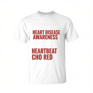 Camiseta para concienciar sobre la enfermedad cardíaca Heartbeat Chd Go Red - Product Image 2