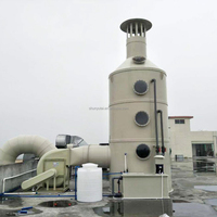 Nouvelle colonne d'absorption industrielle en PP pour gaz de combustion, idéale pour les hôtels et l'industrie, composants essentiels incluant ventilateur et moteur