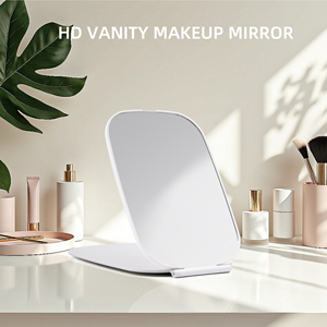 Quà Tặng Thanh Lịch Cầm Tay Gương Biểu Tượng Tùy Chỉnh Mini Gấp 1X Độ Phóng Xốp Bạc Kết Thúc Trang Điểm Gương Xách Tay Vẻ Đẹp Công Cụ Của Phụ Nữ - Product Image 1