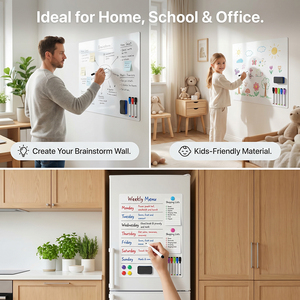 Tableau blanc effaçable à sec pour réfrigérateur, style Art Déco, <span class=keywords><strong>calendrier</strong></span> hebdomadaire pour la rentrée scolaire, planificateur amovible - Product Image 2