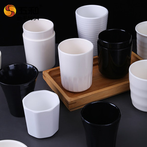 Gowa White Melamine Tumbler 201-300ml Break Resistant Hotel Restaurant Use - Product Image 4