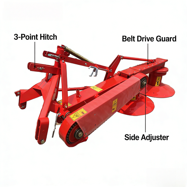 High-Efficiency Disc Mower, Customizable Large Horsepower Tractor-Driven, Complete Core Parts Agricultural Weeder