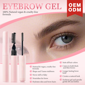 Créez votre propre sourcil végétalien personnalisé pour la stratification label privé sourcils gel gel coiffant doux clair sourcil réglage Gel avec brosse - Product Image 2