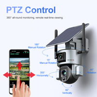 Caméra de sécurité solaire LS VISION 4G 4K avec zoom optique 20X, reconnaissance faciale humaine, vision nocturne couleur, caméra IP solaire CCTV