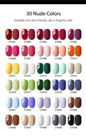 Vernis à ongles en gel UV LED français végétalien non toxique respectueux de l'environnement pour la manucure, l'art des ongles, la peinture ombrée, à faire tremper, longue durée