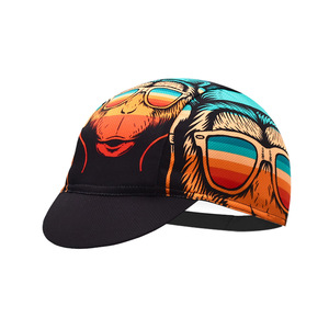 Divertido Unisex 100% poliéster lindo <span class=keywords><strong>gorila</strong></span> patrón suave <span class=keywords><strong>gorra</strong></span> de ciclismo casco de bicicleta de carretera forro <span class=keywords><strong>gorra</strong></span> de tela de bicicleta de montaña para montar - Product Image 5